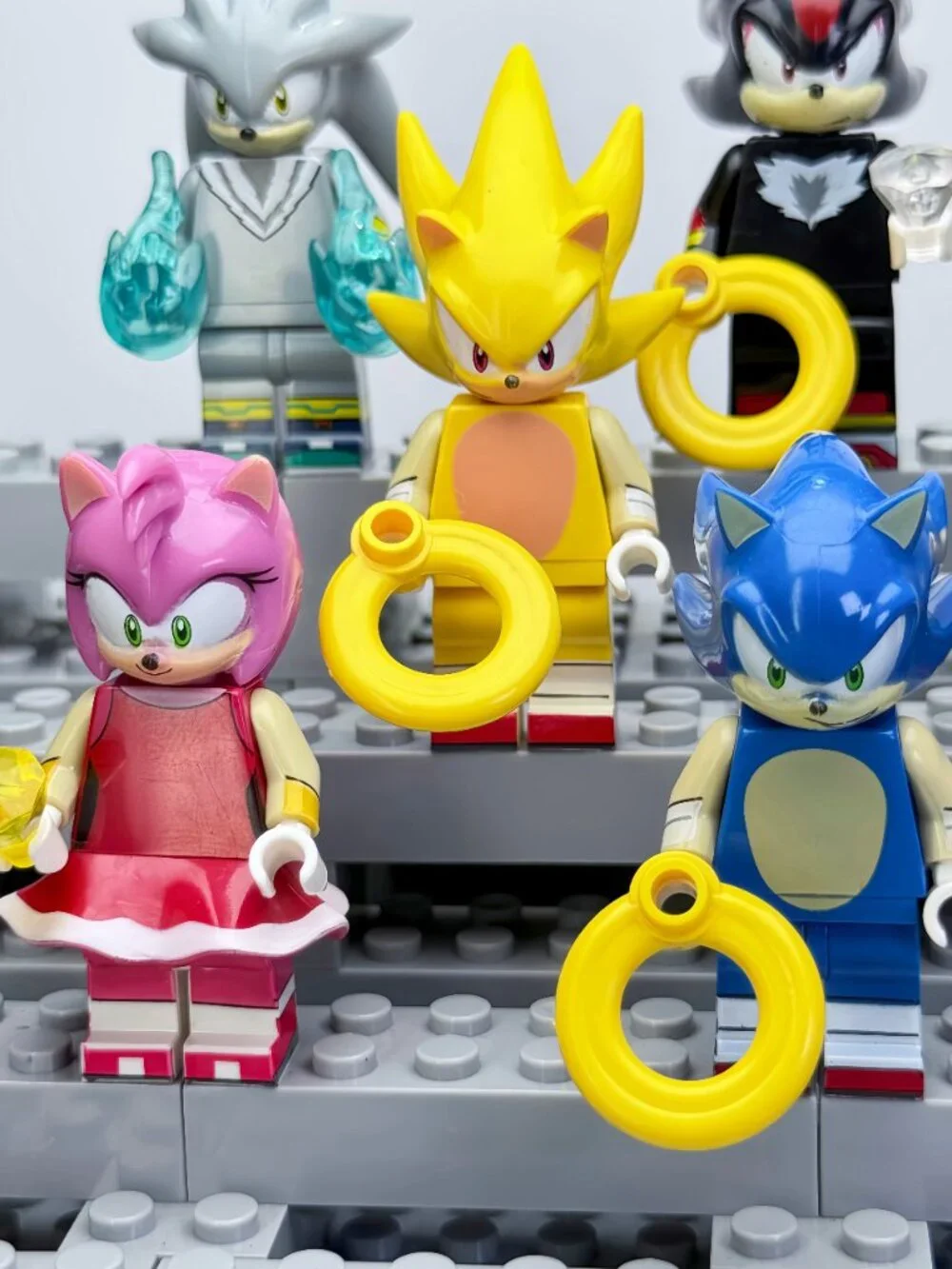 Sonic The Hedgehog Custom Minifigures Lot of 8